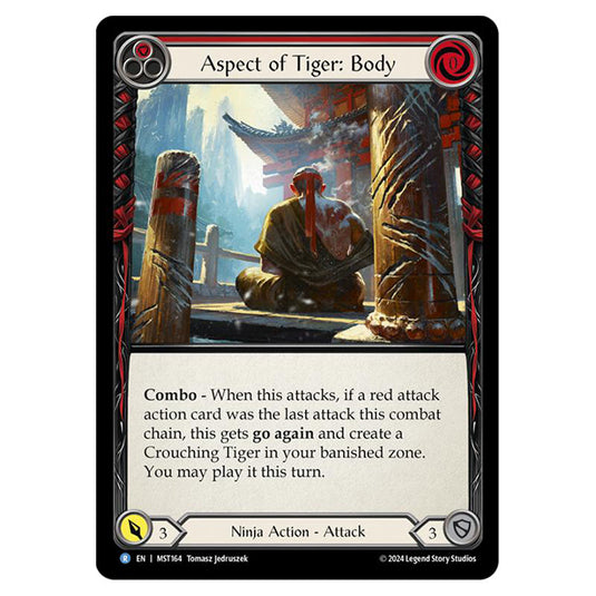 Aspect of Tiger: Body card from the Flesh & Blood set Part the Mistveil MST164