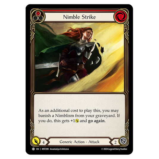 Nimble Strike card from the Flesh & Blood set Part the Mistveil MST209