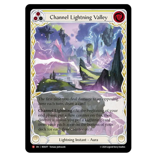 Channel Lightning Valley ROS077 card from the Flesh & Blood set Rosetta