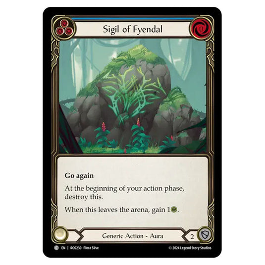 Sigil of Fyendal ROS230 card from the Flesh & Blood set Rosetta