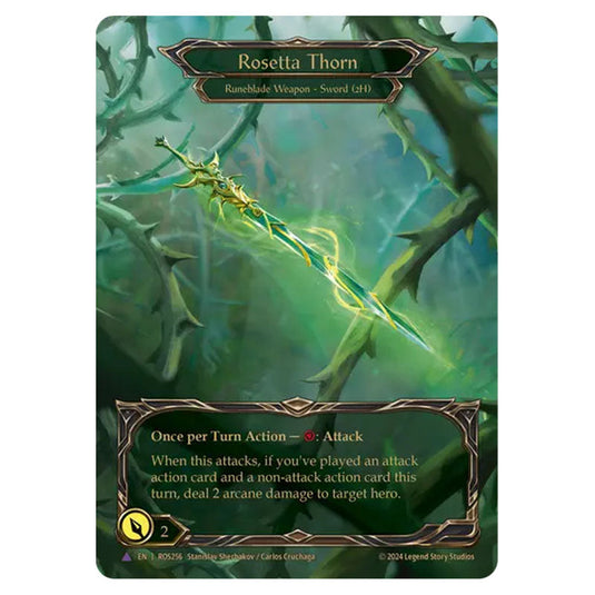Rosetta Thorn ROS256-CF card from the Flesh & Blood set Rosetta