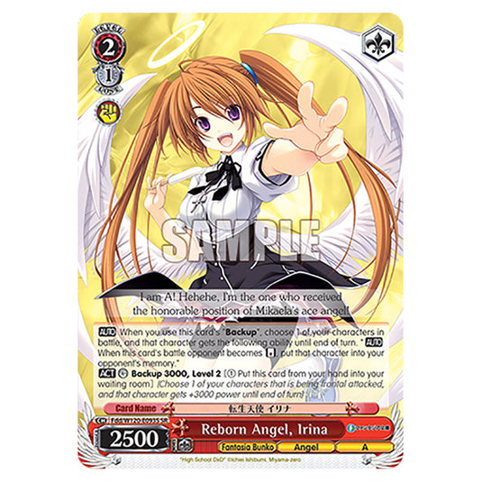 Reborn Angel, Irina Fdd/W120-E093S card from the Weiss Schwarz set Fujimi Fantasia Bunko Vol.2