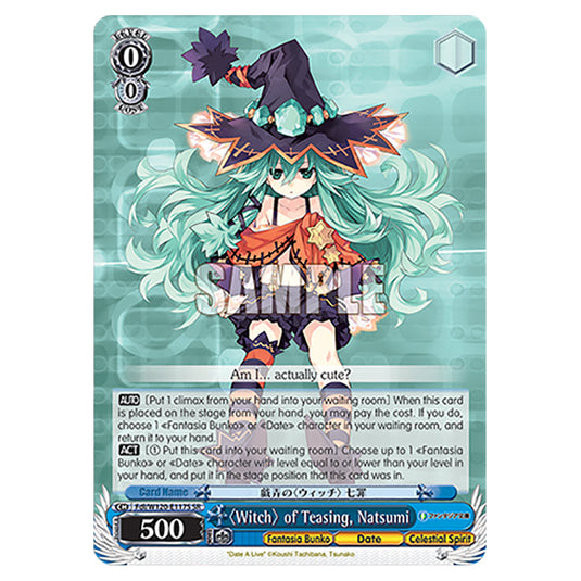 〈Witch〉 of Teasing, Natsumi Fdl/W120-E117S card from the Weiss Schwarz set Fujimi Fantasia Bunko Vol.2