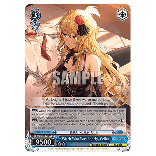 Witch Who Was Lonely, Celica Fra/W120-E145S card from the Weiss Schwarz set Fujimi Fantasia Bunko Vol.2