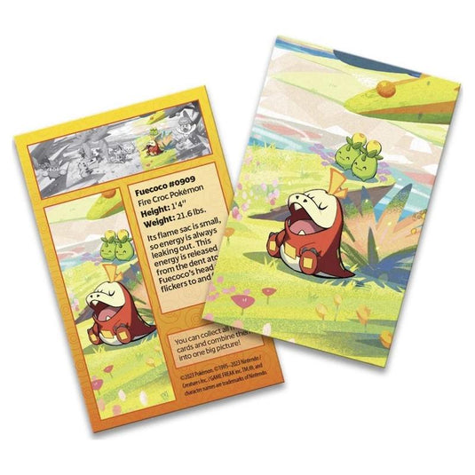 Pokemon - Scarlet & Violet - Paldea Friends - Mini Tin - Fuecoco & Smoliv - Art Card