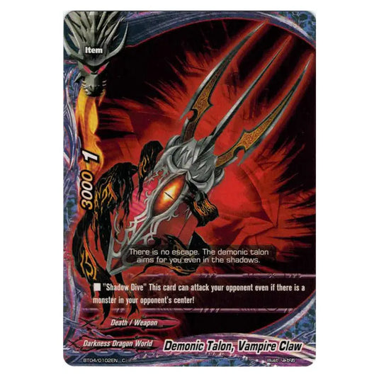 Future Card Buddyfight - Darkness Fable - Demonic Talon Vampire Claw - 102/105