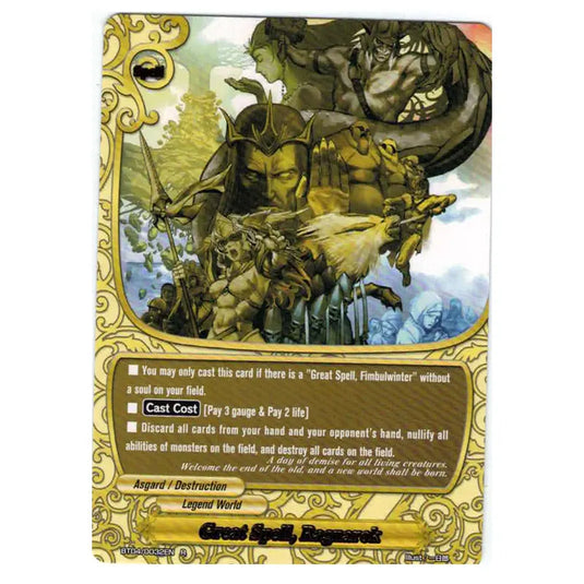 Future Card Buddyfight - Darkness Fable - Great Spell Ragnarok - 32/105