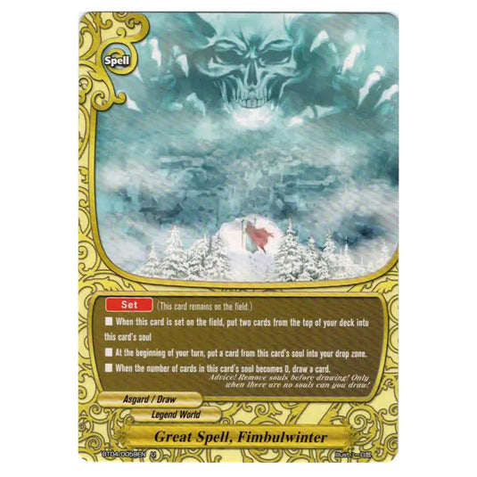 Future Card Buddyfight - Darkness Fable - Great Spell, Fimbulwinter - 59/105