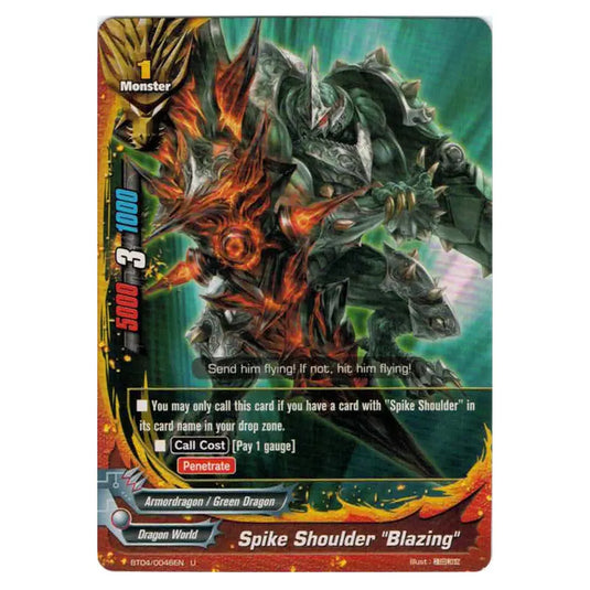 Future Card Buddyfight - Darkness Fable - Spike Shoulder Blazing - 46 105