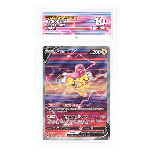 Pokemon - Sword & Shield - Crown Zenith - Raikou - GG41/GG70 (ACE Label 10 Graded Slab)