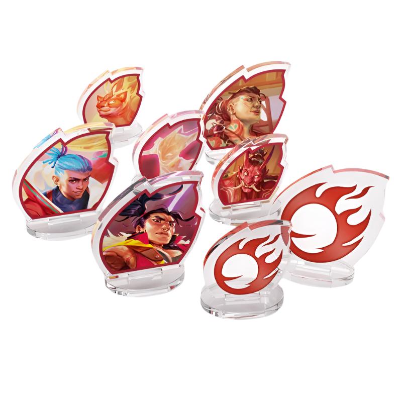 Gamegenic Premium Hero Standees Yzmir | 6 Personaggi Acrilici Per TCG Altered | Eroi E Compagni Di Gioco | Accessorio Da Tavolo Con Licenza Ufficiale