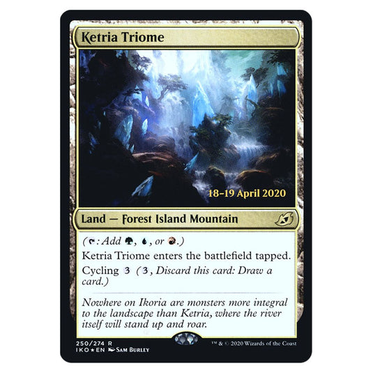 Magic The Gathering - Ikoria Lair of Behemoths - Ketria Triome (Datestamped Promo) - 250/274