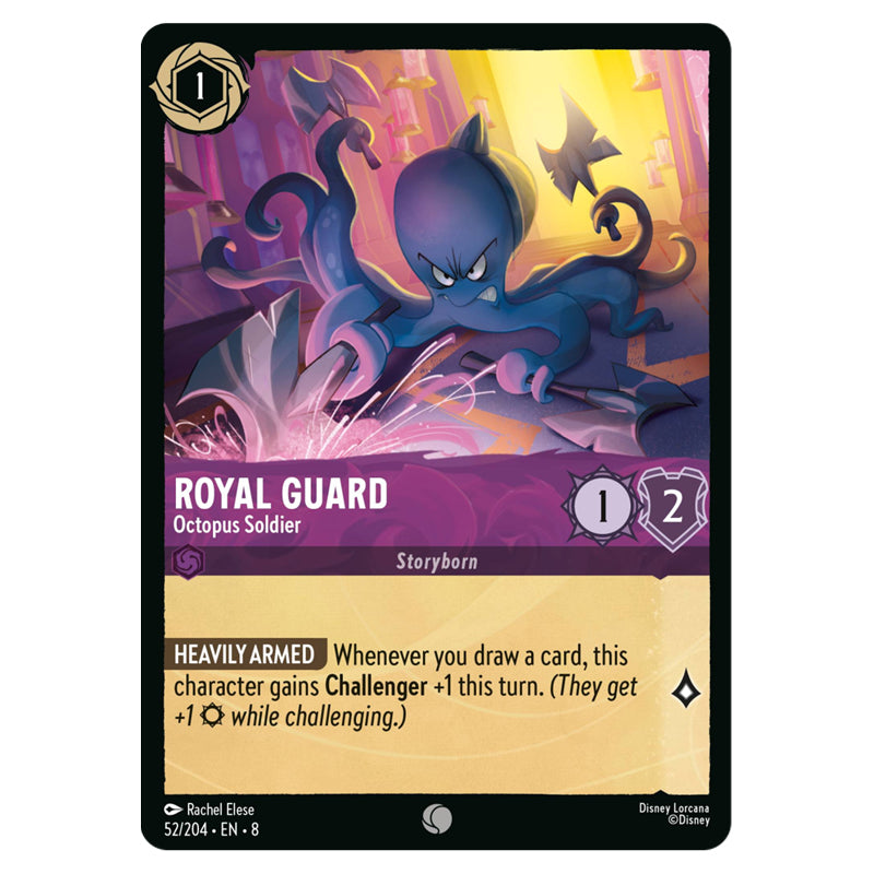 Lorcana - Reign of Jafar - Royal Guard - Octopus Soldier (Common) - 52 Lorcana - Reign of Jafar - Royal Guard - Octopus Soldier (Common) - 52