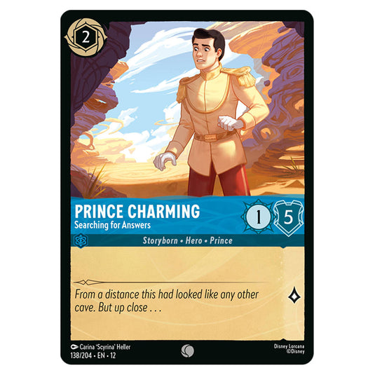 Prince Charming - Searching for Answers 138/204 card from the Lorcana set Wilds Unknown
