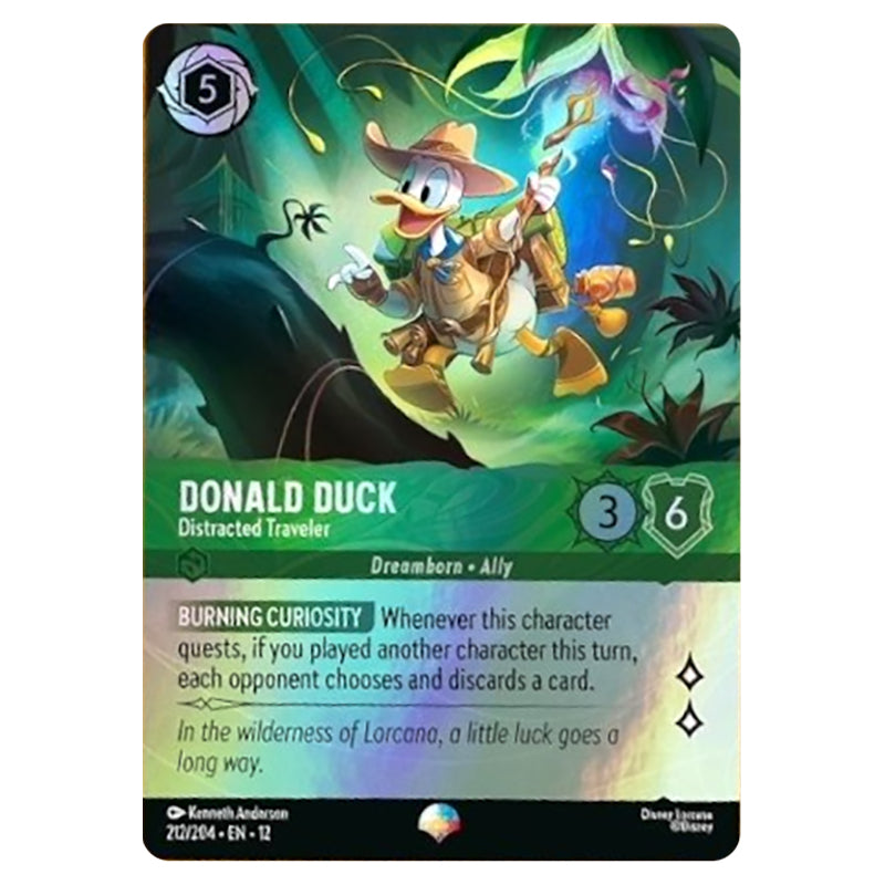 Lorcana - Wilds Unknown - Donald Duck - Distracted Traveler (Epic)