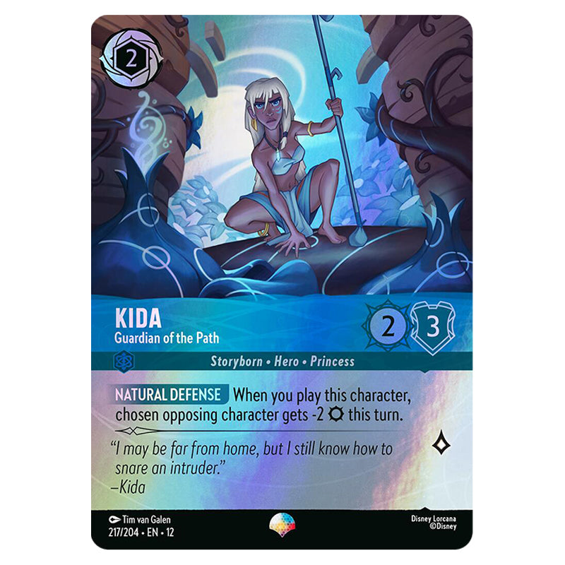 lorcana kida card Is the new Legendary from Wilds Unknown truly that bad? Or could she be a sleeper hit waiting to be picked up?, Here is a little Combo you could consider trying out with this Kida. Who Put one into your hand and the other on the bottom of your deck. Kida - Crystal Scion |