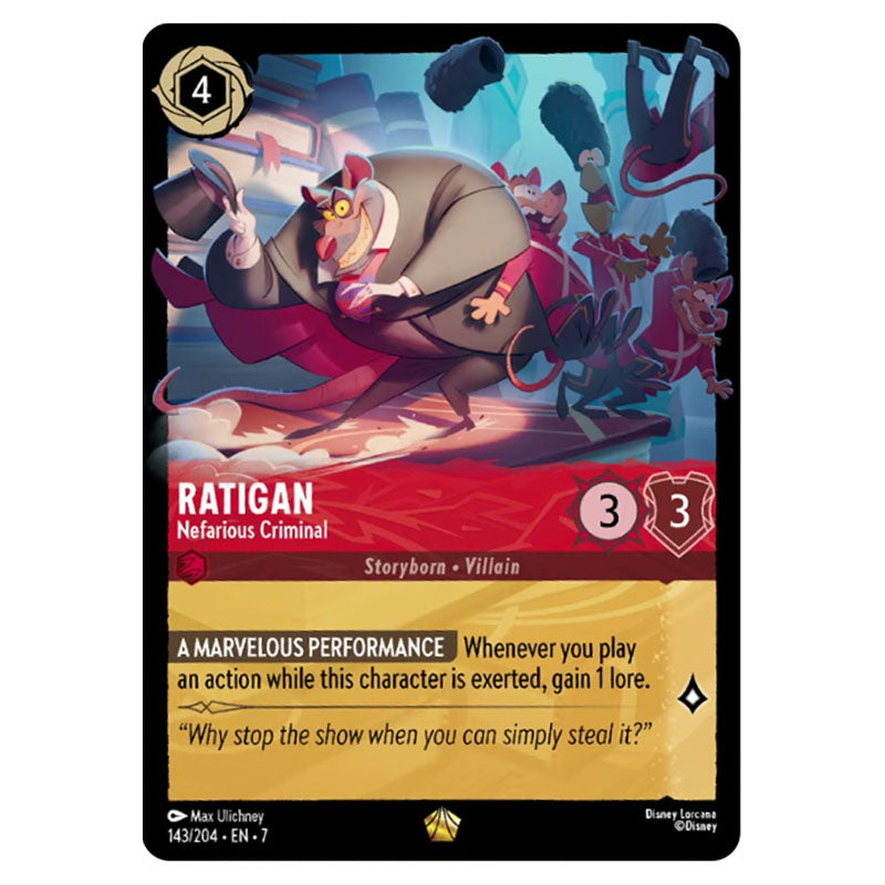 ratigan lorcana card Disney Lorcana TCG: Ursula's Return Sapphire & Steel Starter Deck