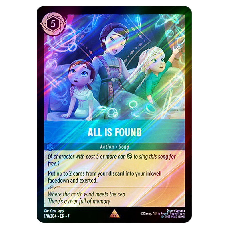 Lorcana - Archazia's Island - All is Found (Rare) - 178/204 (Foil) Lorcana - Archazia's Island - All is Found (Rare) - 178/204 (Foil)