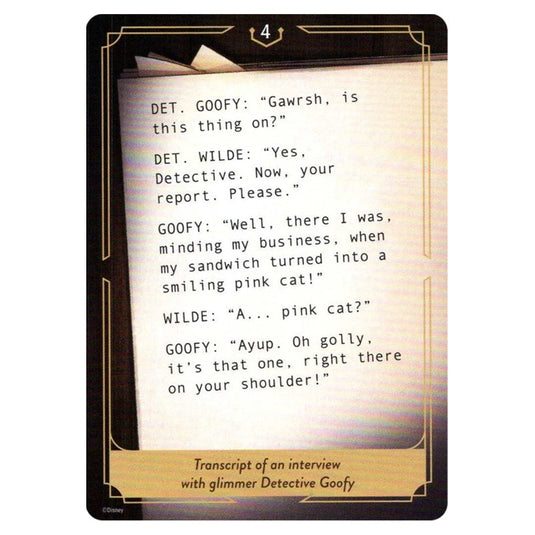 Transcript #004 T004 card from the Lorcana set Whispers in the Well