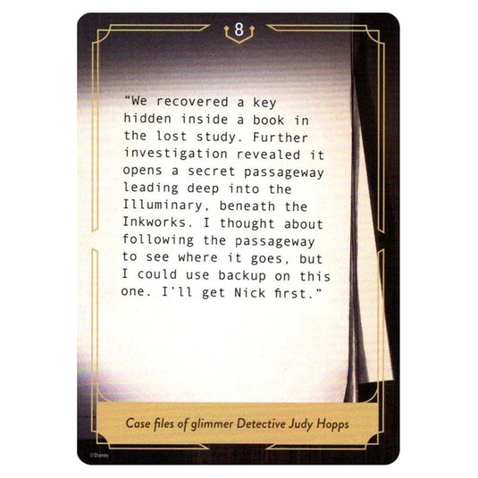 Transcript #008 T008 card from the Lorcana set Whispers in the Well
