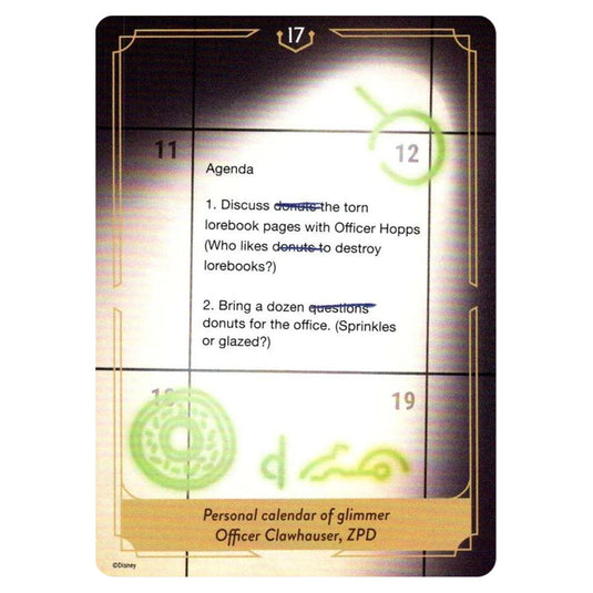 Transcript #017 T017 card from the Lorcana set Whispers in the Well