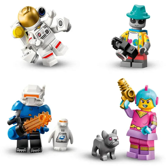 Lego-Minifigures-Series26-Space_71046 spaceman, alien, penguin, space dog