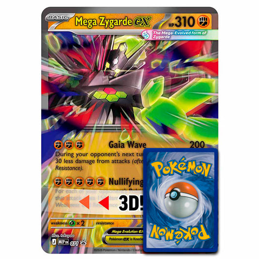 Pokemon - MEP Black Star Promos - Mega Zygarde ex - Oversized Lenticular Promo Card