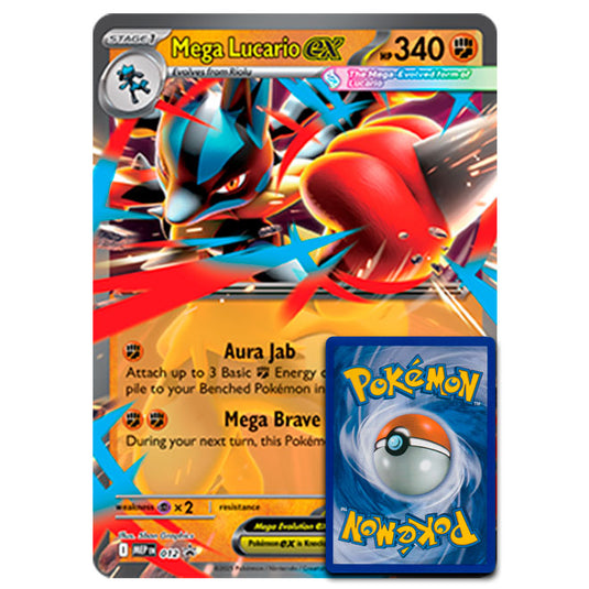 Pokemon - SV Black Star Promos - Mega Lucario ex - Oversized Promo Card - MEP012