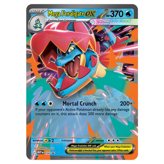 Pokemon - MEP Black Star Promos - Mega Feraligatr ex - MEP036