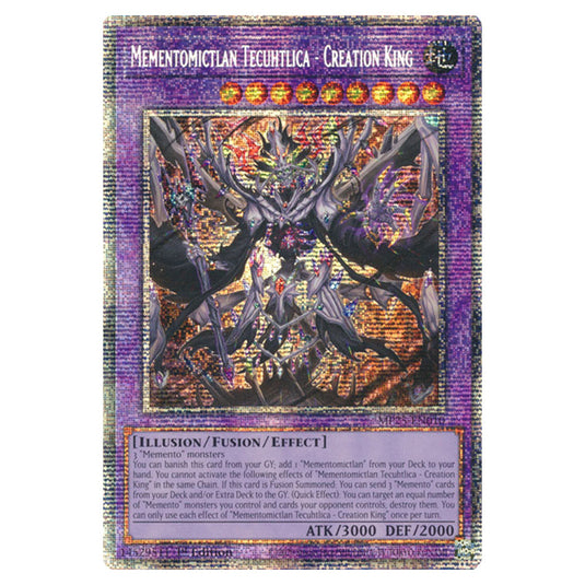 Mementomictlan Tecuhtlica - Creation King MP25-EN010 card from the Yu-Gi-Oh! set 2025 Mega Pack