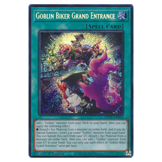 Goblin Biker Grand Entrance MP25-EN056 card from the Yu-Gi-Oh! set 2025 Mega Pack