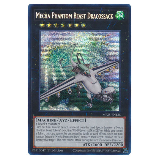 Mecha Phantom Beast Dracossack MP25-EN135 card from the Yu-Gi-Oh! set 2025 Mega Pack