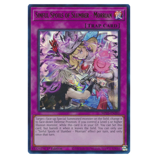 Sinful Spoils of Slumber - Morrian MP25-EN202 card from the Yu-Gi-Oh! set 2025 Mega Pack