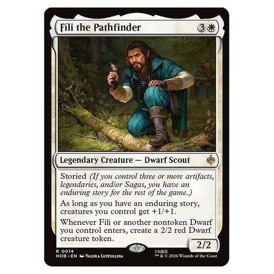 Fíli the Pathfinder 0014 card from the Magic The Gathering set The Hobbit