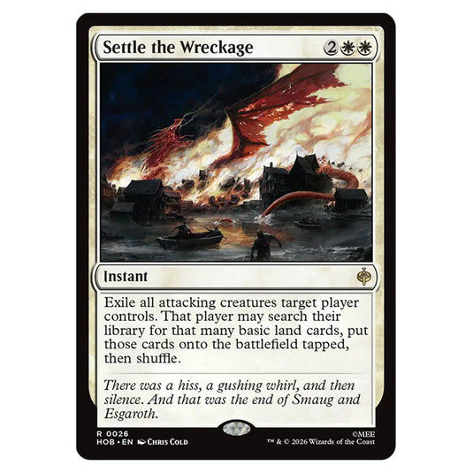 Settle the Wreckage 0026 card from the Magic The Gathering set The Hobbit