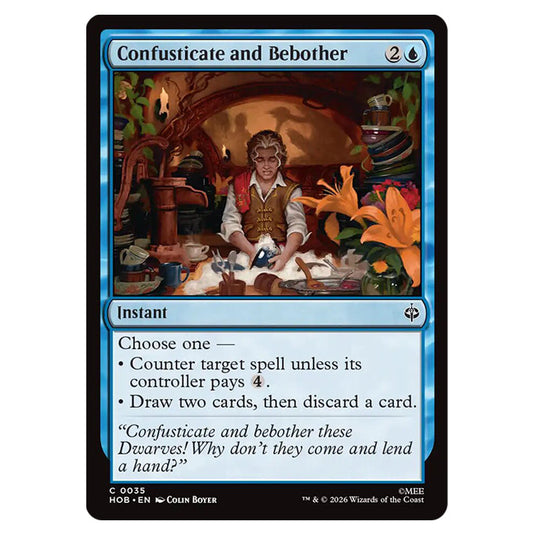 Confusticate and Bebother 0035 card from the Magic The Gathering set The Hobbit