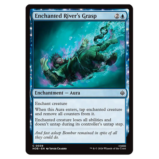 Enchanted River's Grasp 0039 card from the Magic The Gathering set The Hobbit