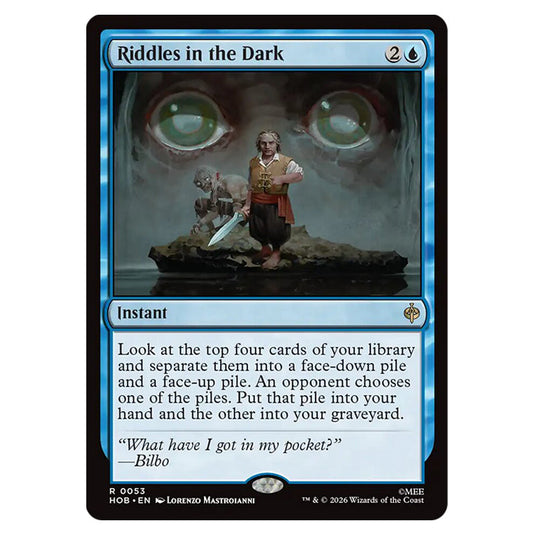 Riddles in the Dark 0053 card from the Magic The Gathering set The Hobbit