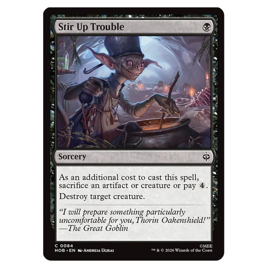 Stir Up Trouble 0084 card from the Magic The Gathering set The Hobbit