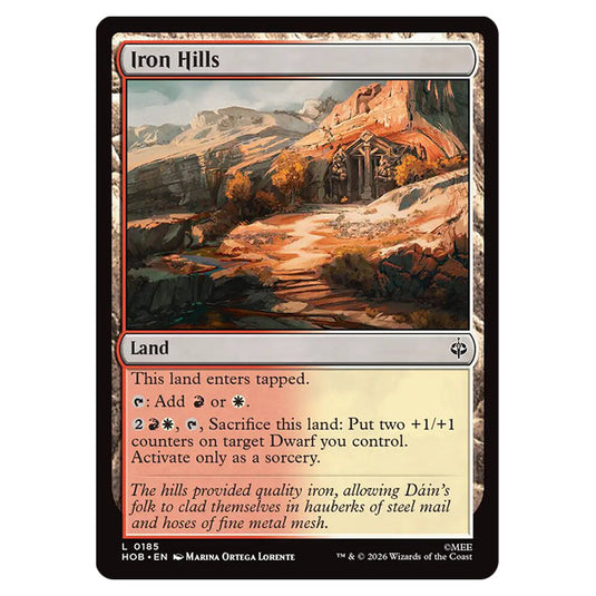 Iron Hills 0185 card from the Magic The Gathering set The Hobbit
