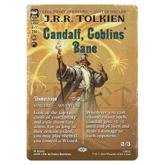 Gandalf, Goblins' Bane // Flameshape 0242 card from the Magic The Gathering set The Hobbit