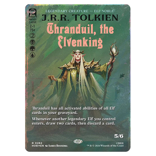 Thranduil, the Elvenking 0282 card from the Magic The Gathering set The Hobbit