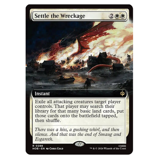 Settle the Wreckage 0288 card from the Magic The Gathering set The Hobbit