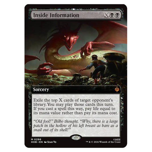 Inside Information 0296 card from the Magic The Gathering set The Hobbit