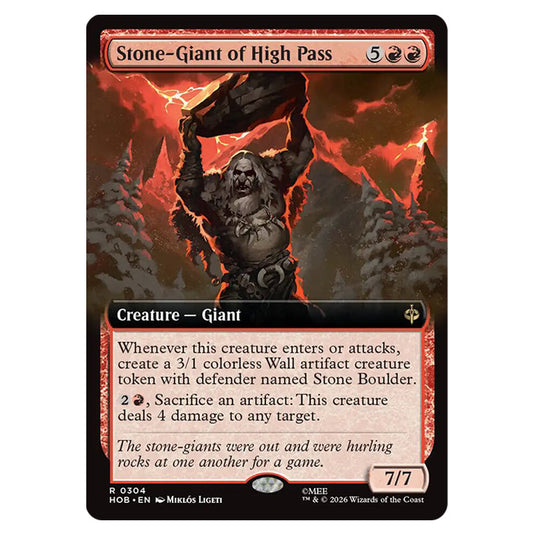 Stone-Giant of High Pass 0304 card from the Magic The Gathering set The Hobbit