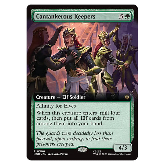 Cantankerous Keepers 0306 card from the Magic The Gathering set The Hobbit