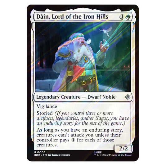 Dáin, Lord of the Iron Hills 0008 card from the Magic The Gathering set The Hobbit