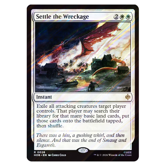 Settle the Wreckage 0026 card from the Magic The Gathering set The Hobbit