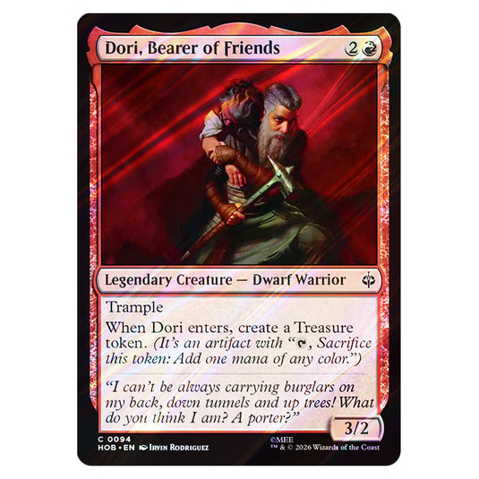 Dori, Bearer of Friends 0094 card from the Magic The Gathering set The Hobbit