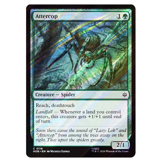 Attercop 0116 card from the Magic The Gathering set The Hobbit